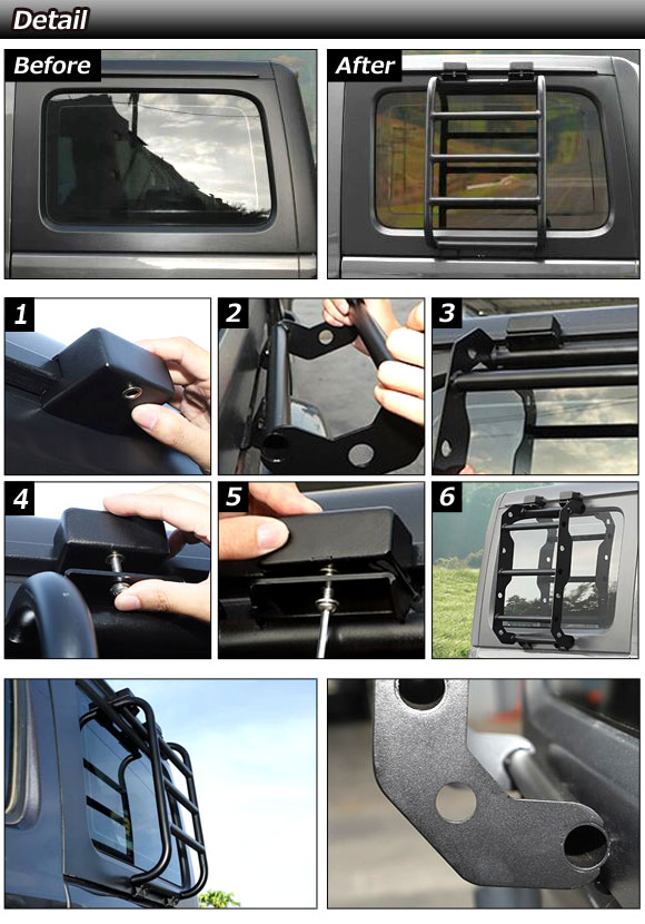 オートパーツエージェンシー サイドラダー ジープ ラングラー JL20L  