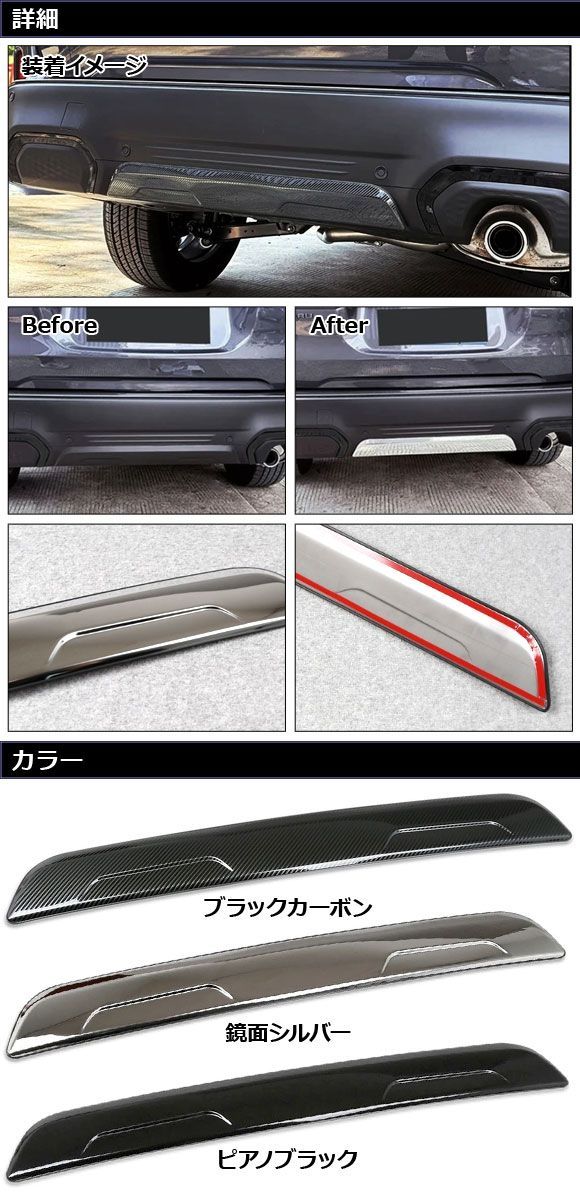 リアバンパーアンダーガーニッシュ スバル フォ...の詳細画像1