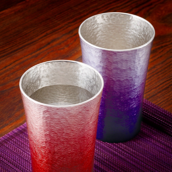 錫製タンブラー 200mL 2客セット 16-1-1N2P(1113-030)の画像