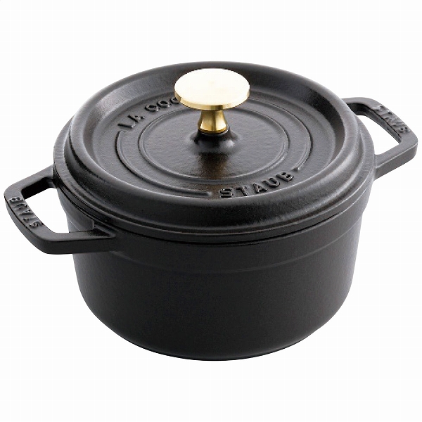 ストウブ/STAUB ピコ・ココット 両手鍋 ブラック 16cm 40509-480-0(6154-047)