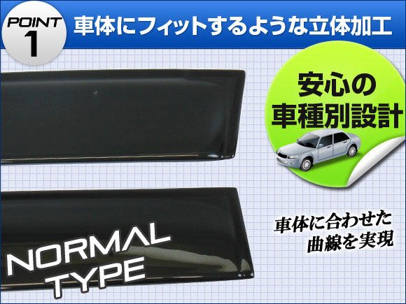 サイドバイザー トヨタ ランドクルーザー 200系(UZJ200W/URJ202W型) 2007年〜 APSVC099 入数：1セット(4枚)_1