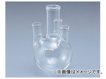 アズワン/AS ONE 四つ口ガラスフラスコ 500ml 品番：5-5647-02 JAN：4580110238983 - その他DIY、業務、産業用品