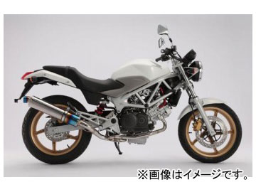 2輪 ビームス BMS-R ステンフルエキ R-EVO チタン 焼き有り JMCA TYPE D107-53-S1J JAN：4582285331711 φ100 ホンダ VTR250 JBK-MC33｜apagency