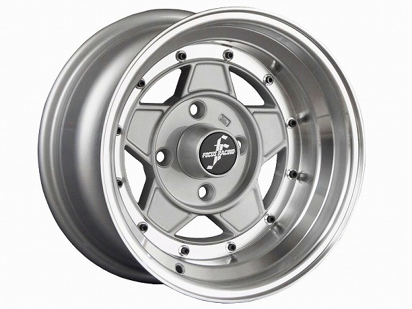 コーリンプロジェクト フォーカスレーシングファイブ ホイール シルバー 14インチ×8J -13 4H114.3 FOCUS5-13480KS