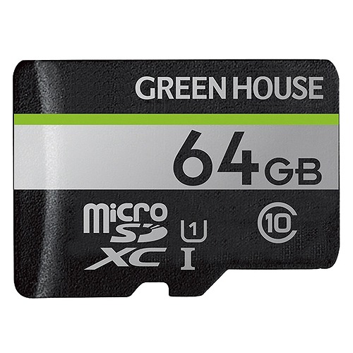 ꡼ϥ(Green House) microSDXC UHS-I 64G GH-SDM-UA64G(49803)