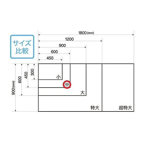 マグエックス(MagX) マグネット暗線ホワイトボードシート 中 MSHP-4560-M(19047)