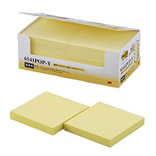 �X���[�G��(3M) �|�X�g�C�b�g �G�R�m�p�b�N �|�b�v�A�b�v�m�[�g �l�֗p �C�G���[ 75×75mm �����F1�p�b�N(10�p�b�h) 6541POP-Y(71312)
