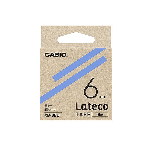 CASIO(カシオ) ラテコテープ 青 6mm XB-6BU(42425)