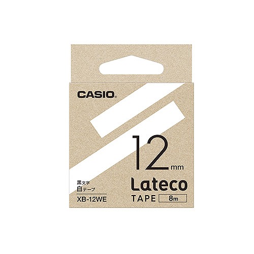 CASIO(カシオ) ラテコテープ 白 12mm XB-12WE(42448)