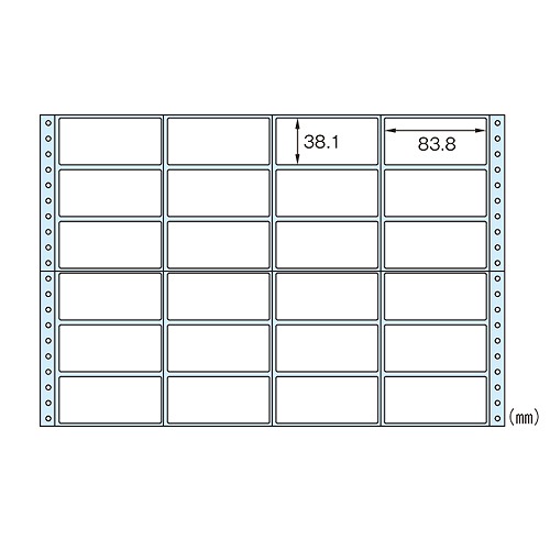 ヒサゴ ドットプリンタ用ラベル タック24面(2400片) 入数：1パック(100枚) GB250(01780)