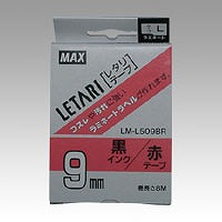 Yahoo! Yahoo!ショッピング(ヤフー ショッピング)マックス ビーポップミニ レタリテープ 赤ラベル/黒文字 LM-L509BR（13917）