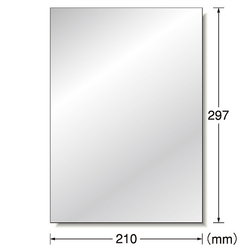 エーワン(A-one) ラベルシール インクジェット シルバー A4 ノーカット ツヤ消しフィルム 29283(46100)