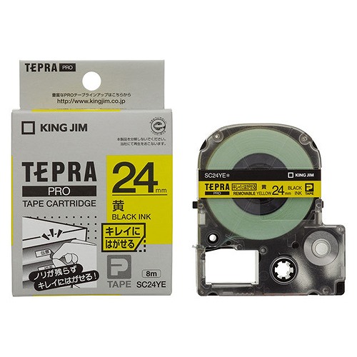 �L���O�W��(Kingjim) �e�v��PRO �e�[�v�J�[�g���b�W ��/������ �L���C�ɂ͂����郉�x�� SC24YE(15452)