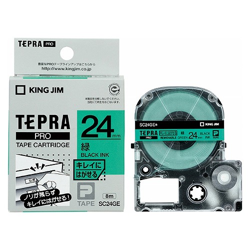 �L���O�W��(Kingjim) �e�v��PRO �e�[�v�J�[�g���b�W ��/������ �L���C�ɂ͂����郉�x�� SC24GE(28567)