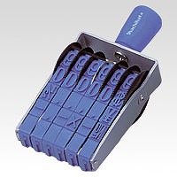 シヤチハタ 回転させるゴム印 エルゴグリップ 欧文6連 初号 明朝体 CF-60M(48785) キッチン、日用品、文具-文具、ステーショナリー