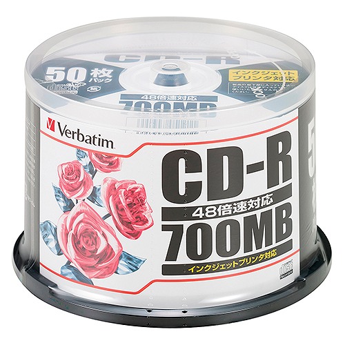 С٥(Verbatim) CD-R P-Cyanine ǡ SR80PP50(54320)