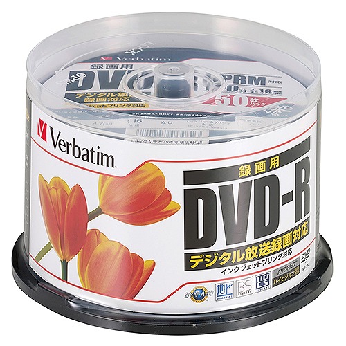 С٥(Verbatim) ϿDVD-R X16 50SP 16® 1ѥå(50) VHR12JPP50(08441)