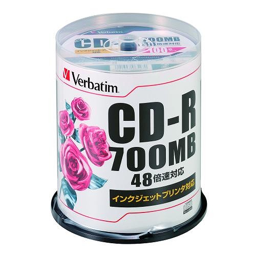 バーベイタム(Verbatim) PCデータ用 CD-R 48倍速 SR80PP100(11893)