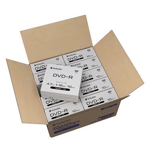 �С��٥�����(Verbatim) �ǡ�����DVD-R �ץ饱���� ������1��(100P) DHR47JP100VC(49753)