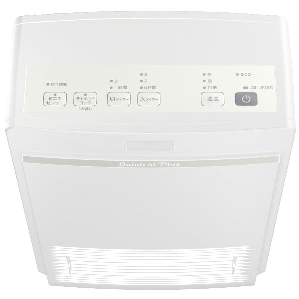 新品未使用ダイニチ　セラミックファンヒーター白 ダイニチ セラミックファンヒーター Pタイプ ブラック 1200W 人感