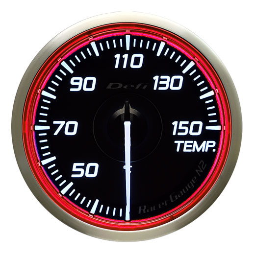 デフィ Racer Gauge N2 温度計 レッドモデル φ60 DF16903