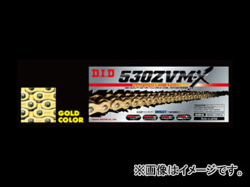 D.I.D ZVM-Xシリーズ シールチェーン ゴールド 120L 520ZVM-X スズキ DR650SE 650cc 1990年〜2002年 2輪｜apagency