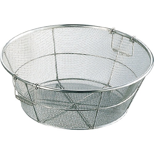 本間冬治工業 BK 18-8 揚ザル 55cm 荒目 手付 5メッシュ 0425100