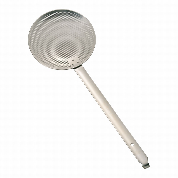 三宝産業 18-8 パンチング丸カス揚 YUKIWA エコクリーン 20cm 板ハンドル AEK3002