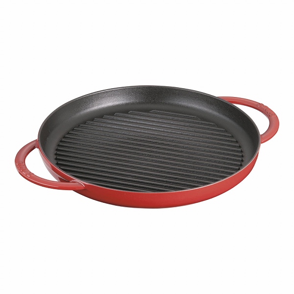 ストウブ(Staub) ピュアグリル チェリー 30cm ラウンド 鋳鉄 40511-525(AGL8109)