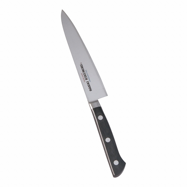河村刃物 SKKバナジウム鋼 ペティナイフ 15cm 両刃 口金付 AKK6102