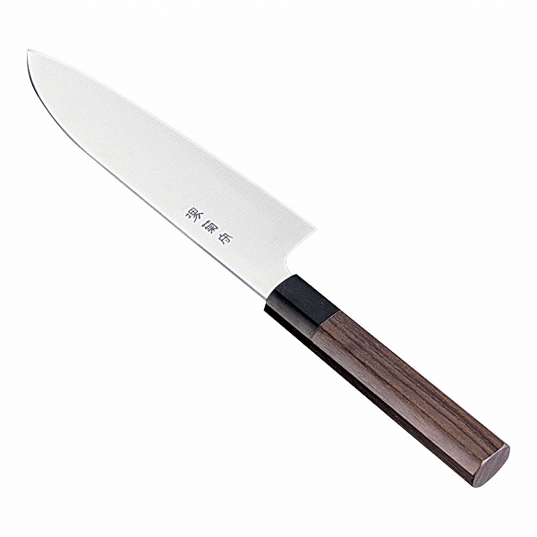 河村刃物 三徳 堺菊守 和式 17cm 紫檀柄 両刃 AKKA801