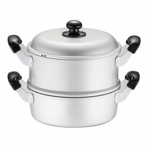 ホクア 蒸し器セット ゆうげ紀行 22cm アルマイト AMSN401