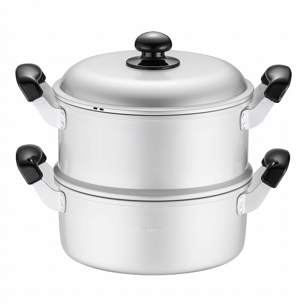 ホクア 蒸し器セット ゆうげ紀行 24cm アルマイト AMSN402
