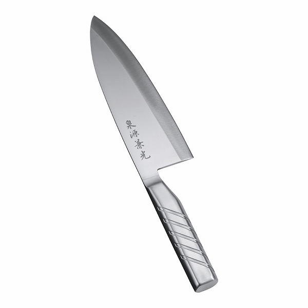 貝印(Kai Corporation) 出刃 泉源兼光 INOX HANDLE 21cm 片刃 ASN2103