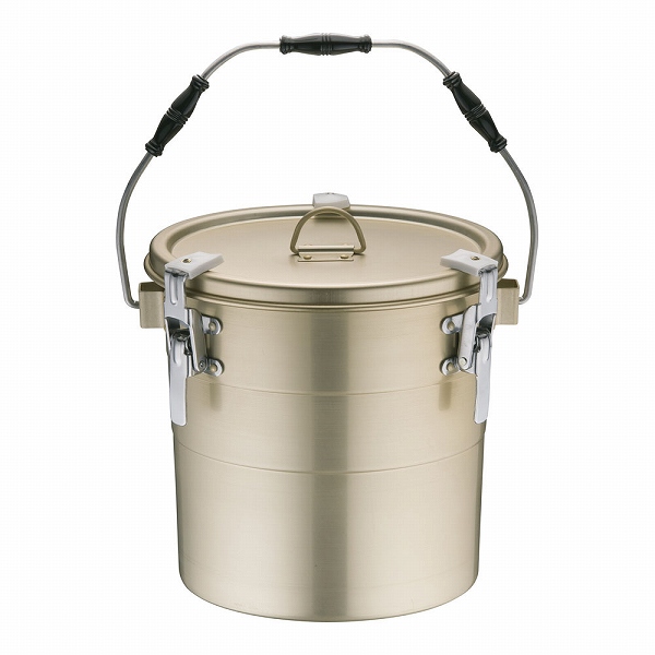 オオイ金属 しゅう酸アルマイト 丸型二重クリップ付食缶 14L 240(ASY15240) : 507130500 : オートパーツエージェンシー