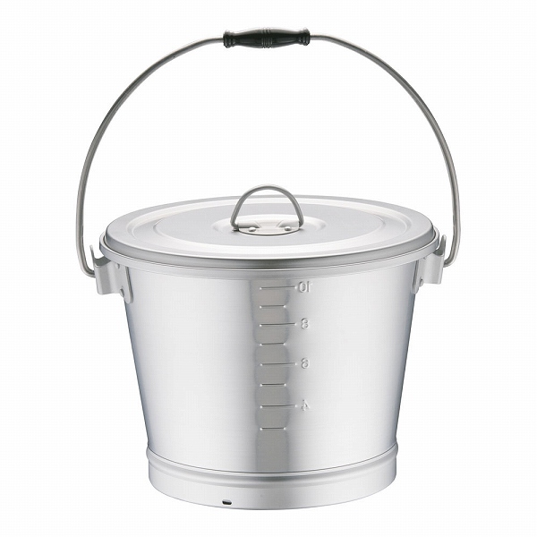 オオイ金属 アルマイト 丸型一重食缶 12L にぎり1ヶ付 214(ASY17214)