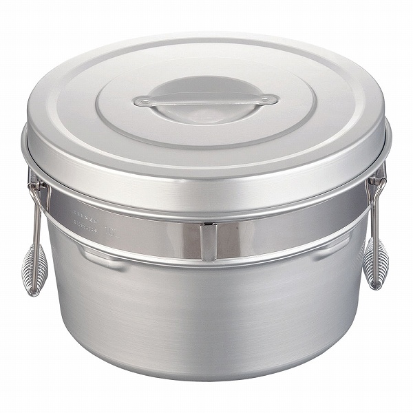 オオイ金属 アルマイト 段付二重食缶 10L 247-R(ASY74247)