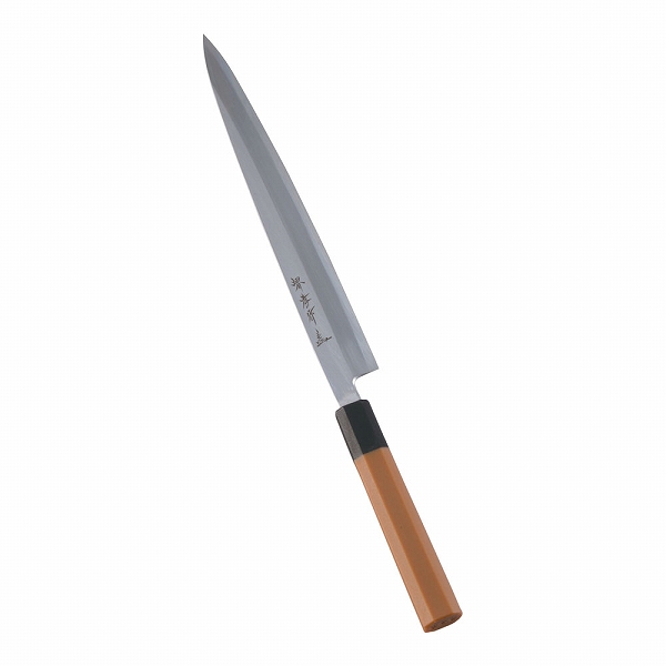 青木刃物製作所 モリブデン鋼 プラスチック抗菌柄 正夫 24cm 片刃 ATK5424