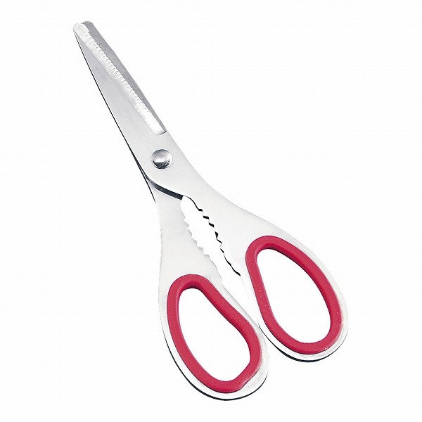 Yahoo! Yahoo!ショッピング(ヤフー ショッピング)下村工業 安全キッチンバサミ レッド 187mm ステンレス BHS3602
