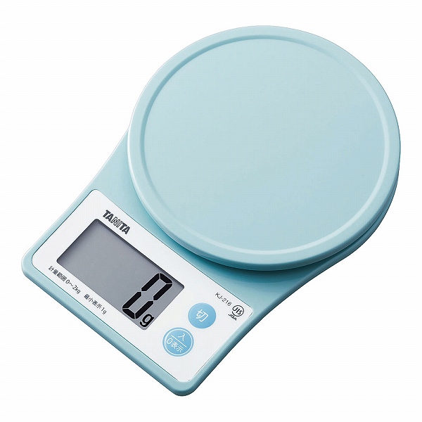 タニタ(Tanita) デジタルクッキングスケール ブルー 2kg KJ-216(BKTR803)