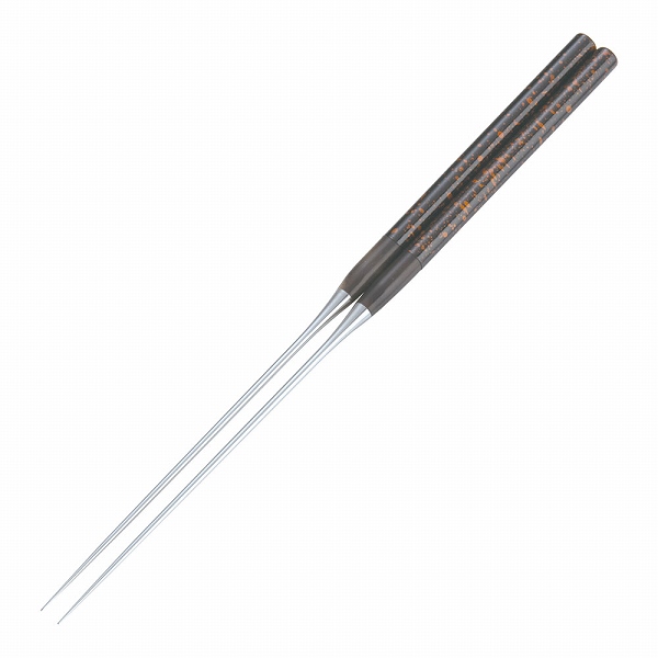 インテックカネキ 歌舞伎調 盛箸 黒金茶 165mm BML1102