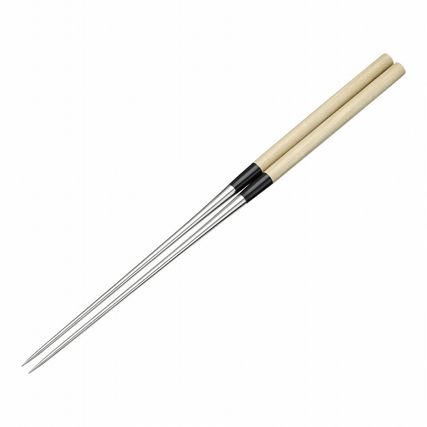 金口製作所 本焼ステンレス朴柄盛箸 180mm TT005(BML2205)