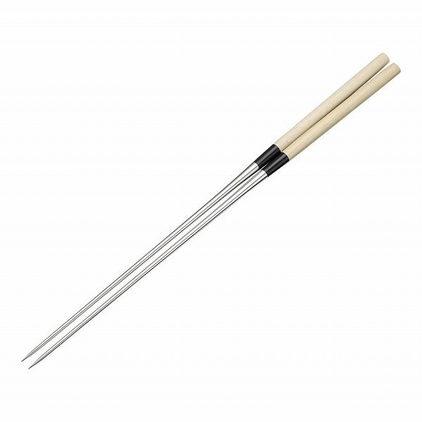 金口製作所 本焼ステンレス朴柄盛箸 240mm TT007(BML2207)
