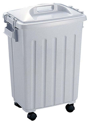 サンコープラスチック(SankoPlastic) グッドペール ストーングレー 40L キャスター付 KPC5701