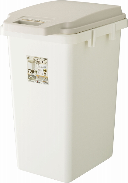 リス(RISU) ワンハンドパッキンペール ホーム＆ホーム ベージュ 70L 70JS(KPP0103)
