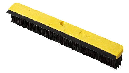 トラスト(Trust) ワイパー付デッキブラシ イエロー ポリプロピレン毛 ハンドル別売 6752(KTLF202)