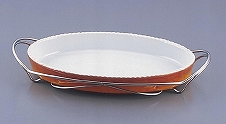 シャトレ 小判グラタンセット 茶 12-PC200-40(NSY202)