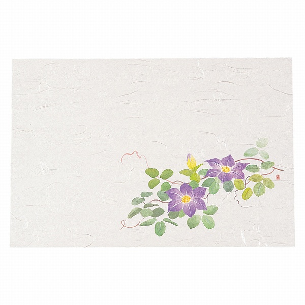 ヤマコー(Yamaco) 尺3四季懐石まっと 鉄線 390×264mm 入数：1セット(50枚入) QKI11