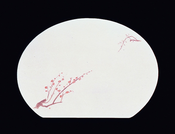 ヤマコー(Yamaco) 尺3半月枯淡懐石まっと 梅 370×335mm 入数：1セット(100枚入) QKI48