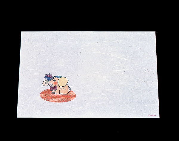 アーテック(artec) 尺三お子様懐石まっと ぞうさん 390×264mm 遠赤抗菌和紙 入数：1セット(100枚入) WO-3(QKI72)